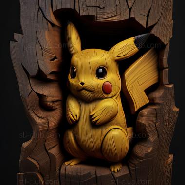 3D мадэль St Пикачу из Pokemon Detective Pikachu (STL)